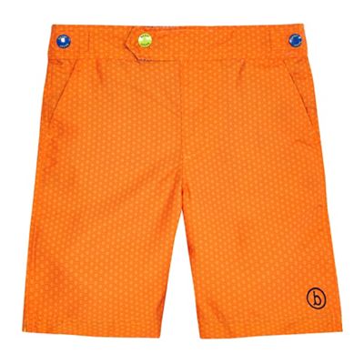 Boys' orange geometric print board shorts